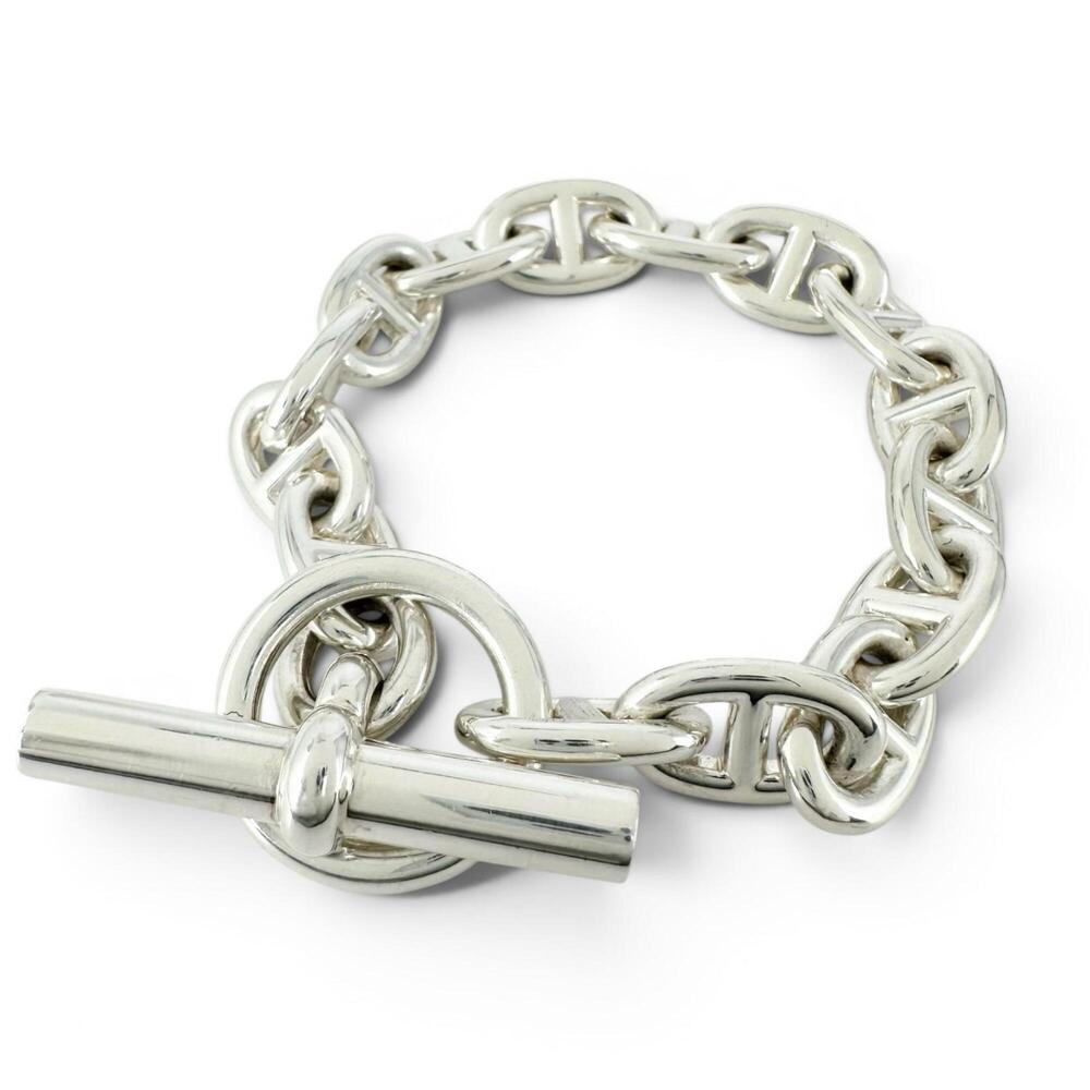 HERMES Silver Charm Bracelet